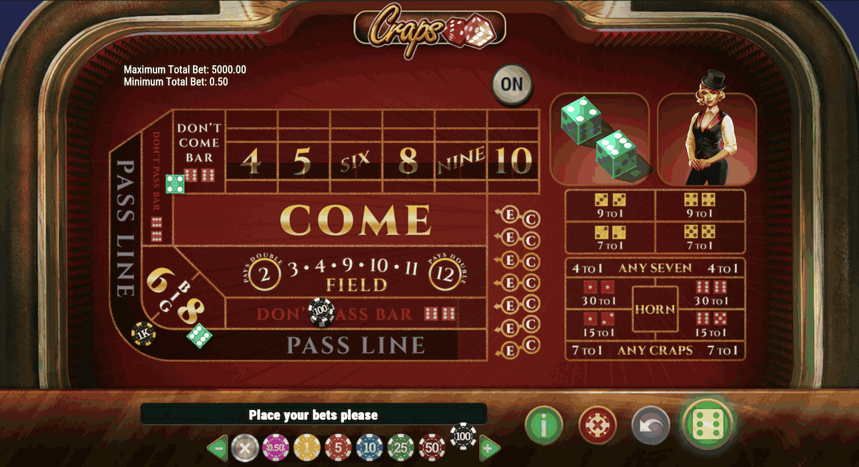 Craps by Play’n GO - 2
